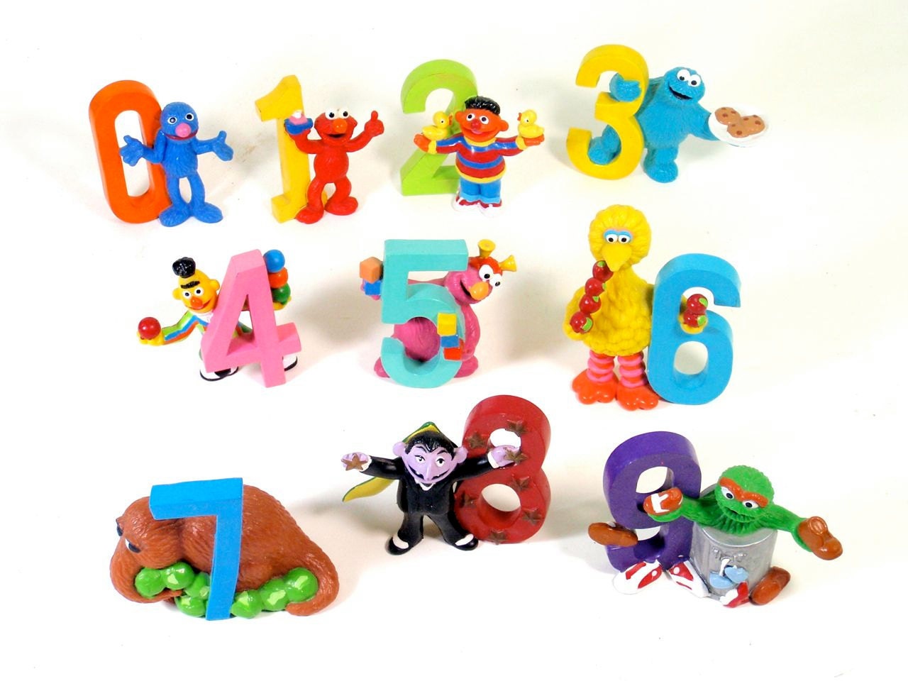 Sesame Street Number Figures - Complete Set of 10