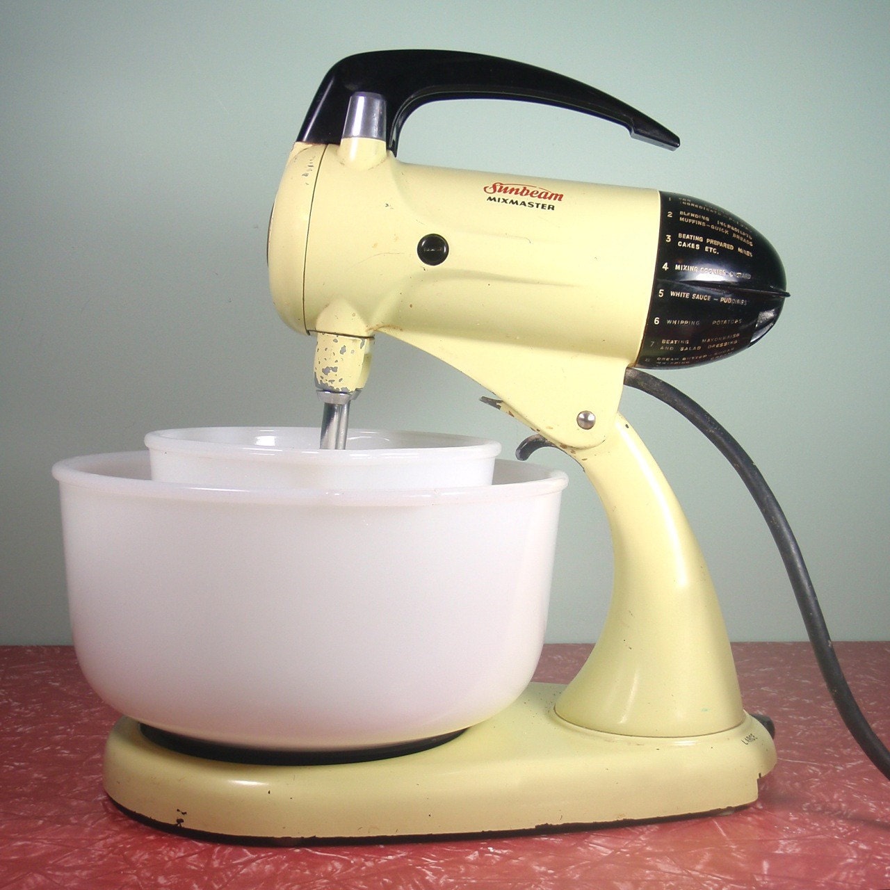 Yellow Sunbeam Mixmaster Model 11 by OldGreenCanoe on Etsy