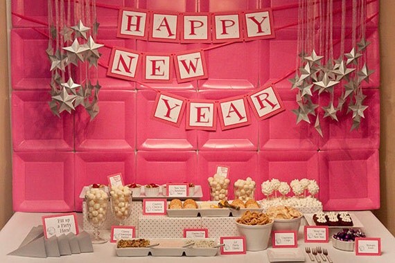 LOUNGY NEW YEAR Collection - Printable New Year's Eve Décor Il_570xn