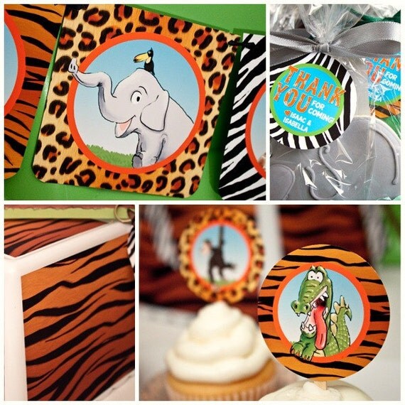 ZOO KROO Collection - Printable Party Décor Il_570xn