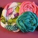 Techno-Rose - Handmade Ribbon rose head band for baby to toddler