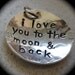 I love you to the moon and back Charm -- sterling silver