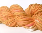 CLEARANCE - Handspun Merino Bamboo  Single Thick and Thin ArtYarn - 80 yards