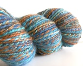 CLEARANCE - Handspun Hand Dyed supersoft BFL wool 2ply ArtYarn - 303 yards