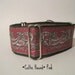 2 inch Pink Martingale Collar, Celtic Greyhounds, Greyhound Collar, Dog Collar, Pink and Black, Custom, Wide