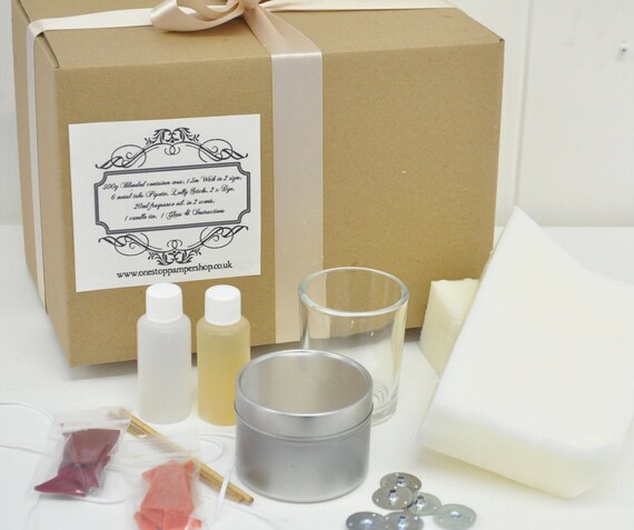 Container candle making kit by on Etsy