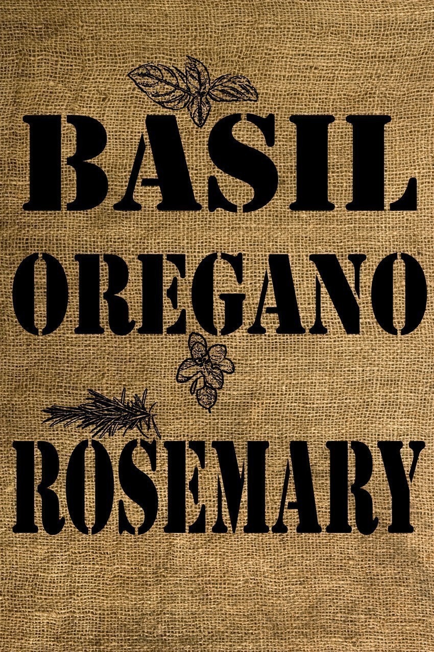 Instant Download Basil, Thyme and Rosemary Download and Print Image Transfer Digital Sheet by Room29 Sheet no. 041