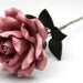 Pastel Pink Leather Rose, Wedding/3rd Anniversary Gift Long Stem Flower Valentine's Day 3rd Leather Anniversary