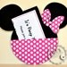 Custom Hot Pink Minnie Mouse Birthday Invitations Handmade by Lisa