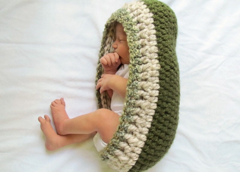 Adirondack Patterns Newborn Crochet Multi Color Cocoon/Pod and Photography Prop Pattern