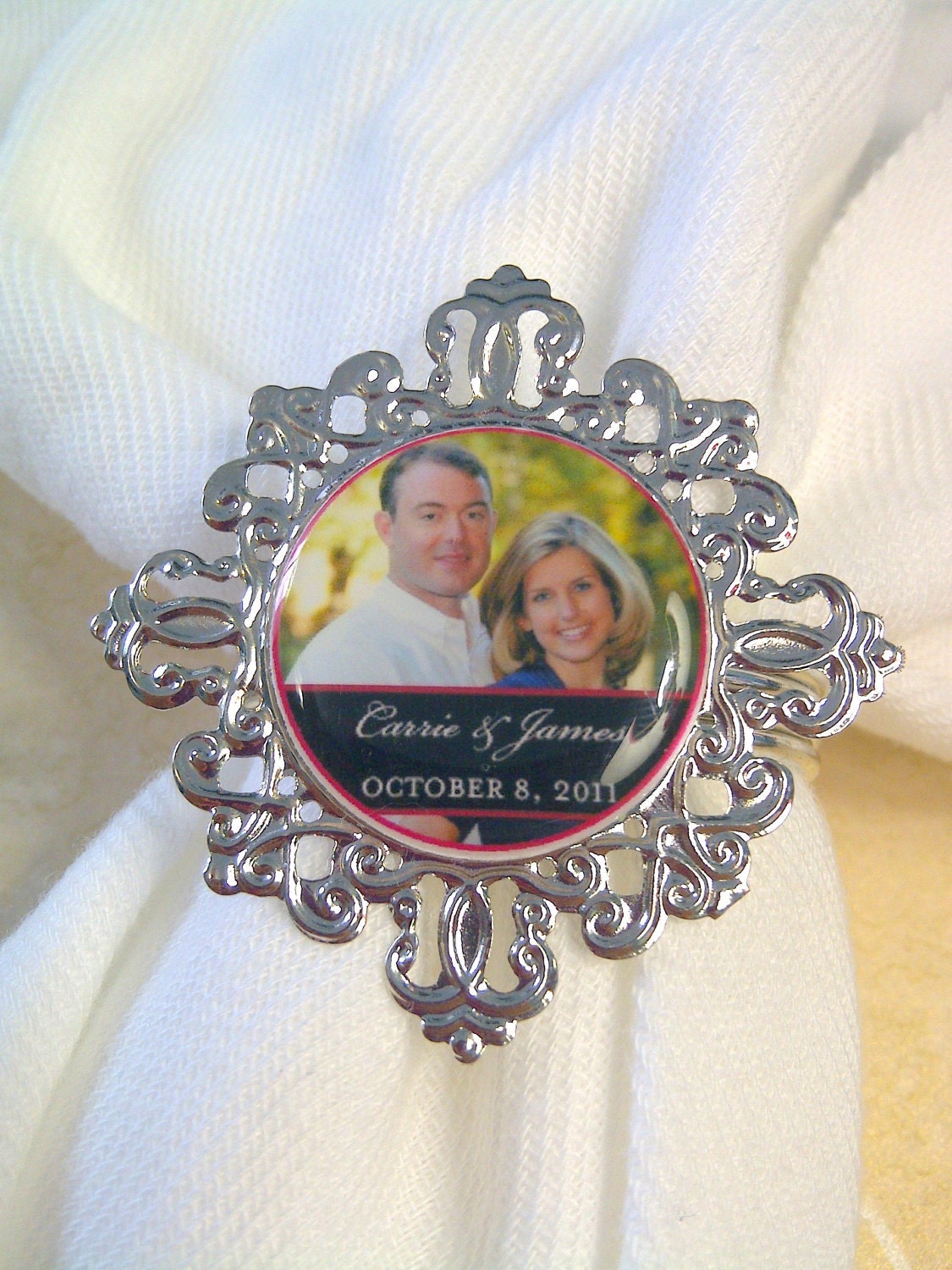 Wedding Favors, Personalized, Napkin Rings