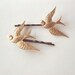 Bird Bobby Pins - Gold Bird Hair Clips Bridal Hair Pins Bridal Hair Clips Nature Inspired Woodland Wedding Bridal Hair Accessories Cute Boho