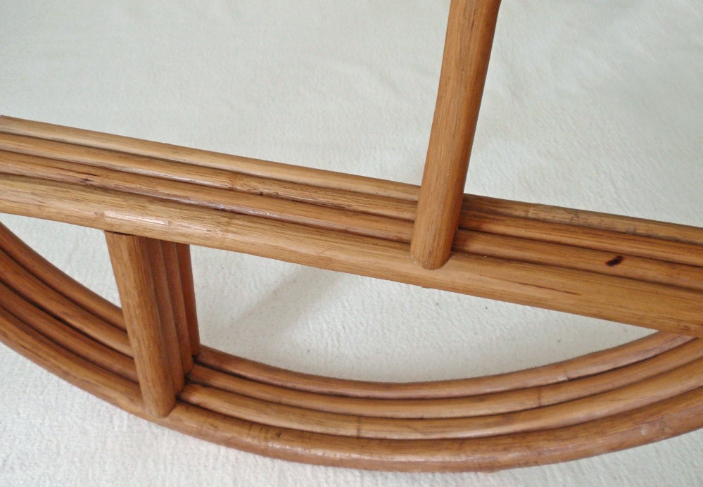 RESERVED for ALICE ONLY -- Vintage Art Deco Style Hawaiian Rattan Tiki Bar Hula Girl Wall Shelf