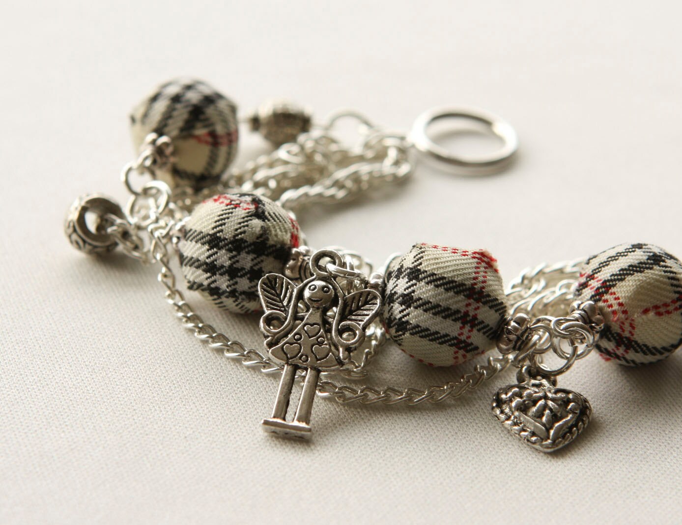 beige tartan