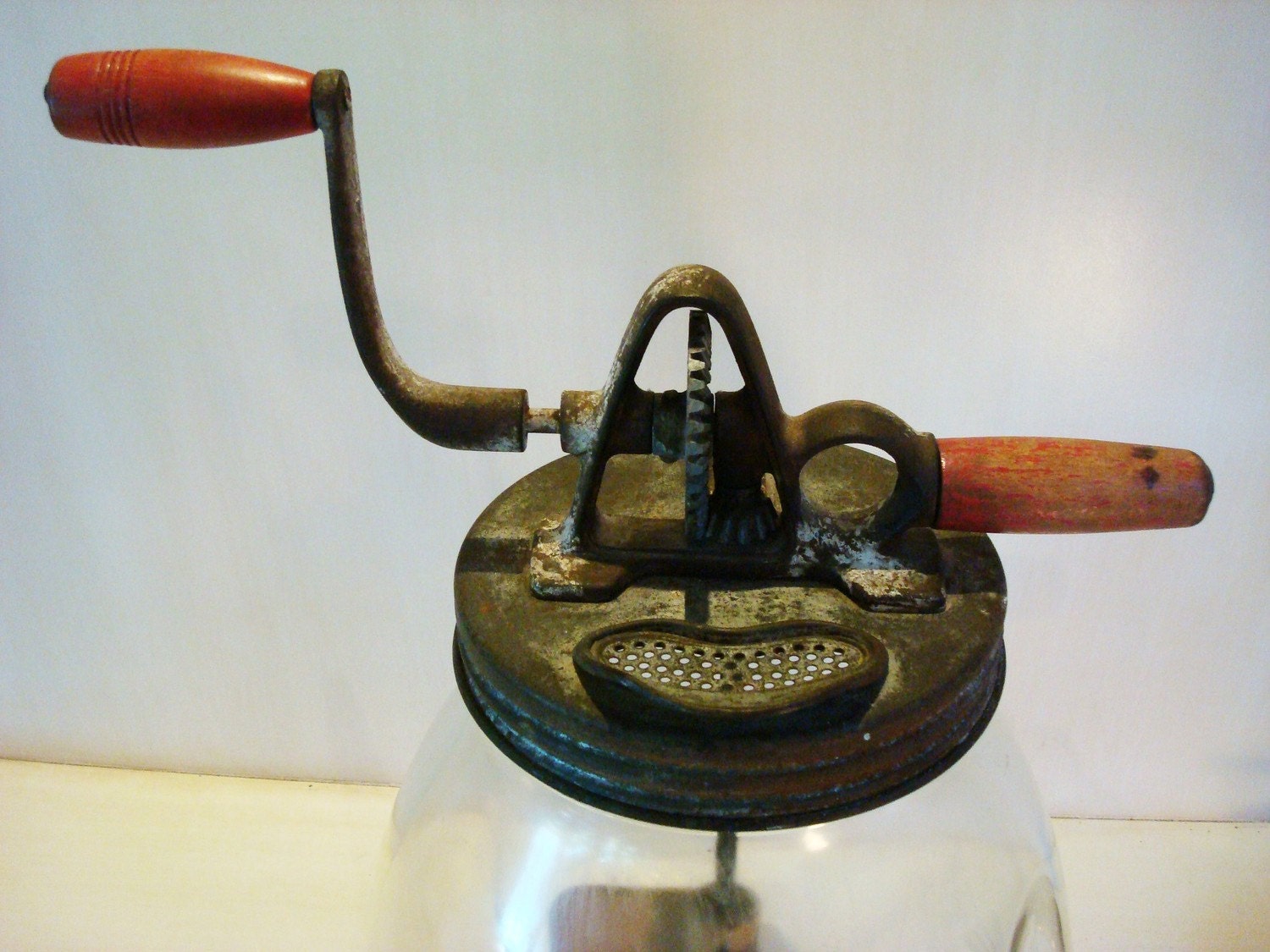Vintage Dazey Butter Churner, Red,XL. Vintage Kitchen, Farm, Industrial, Vintage by ChaseVintage on Etsy
