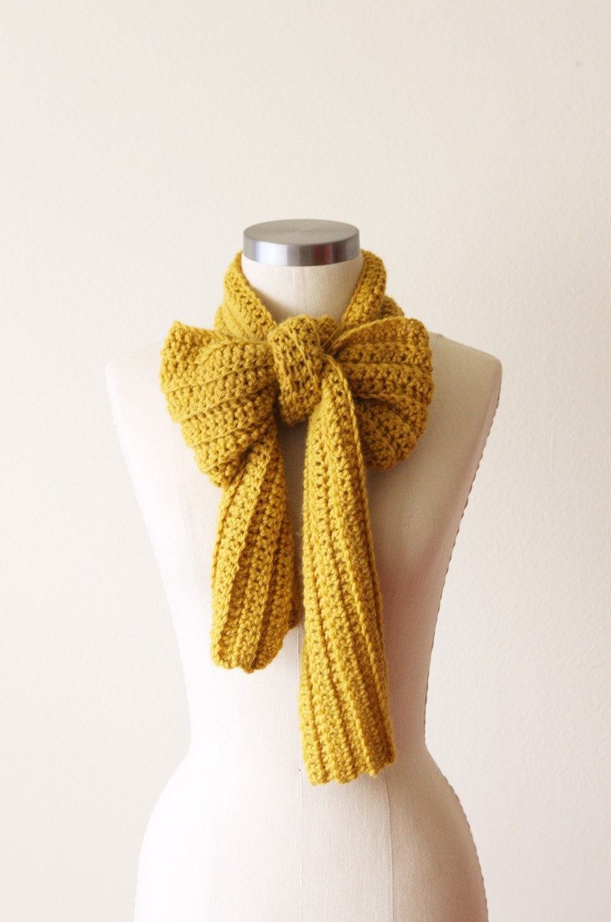 Casual Scarf in Honey Mustard