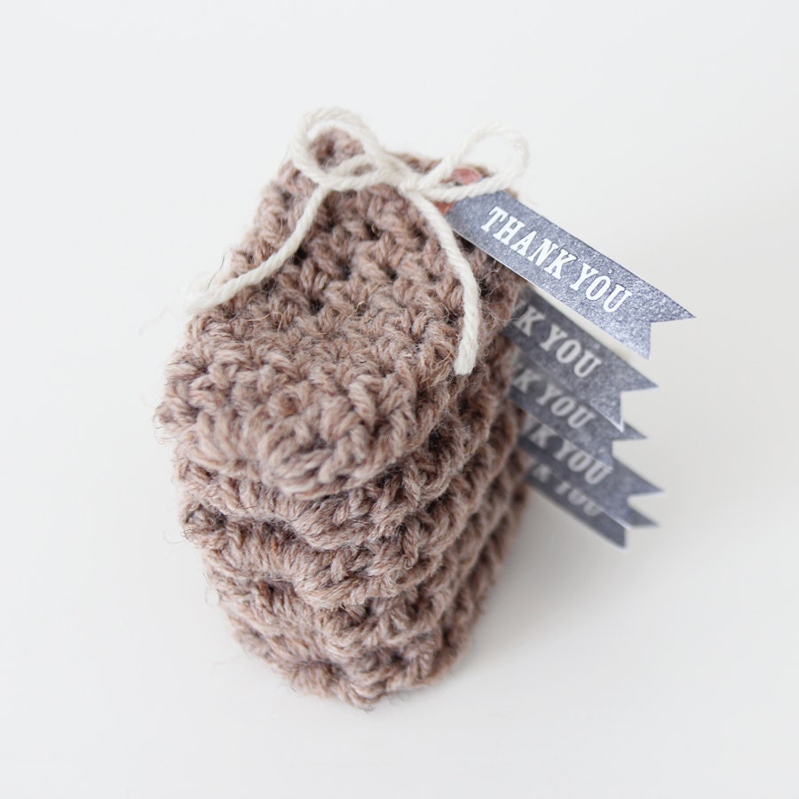 Favor Pouches in Oatmeal (Set of 5)