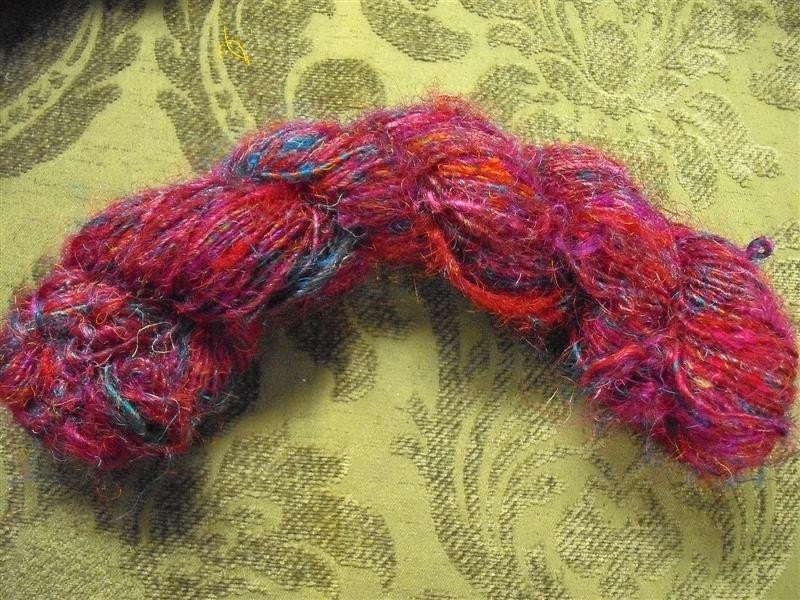 Yearn For The Perfect Yarn A - Handspun Recycled Sari Silk Yarn