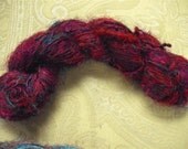 Yearn For The Perfect Yarn C - Handspun Recycled Sari Silk Yarn