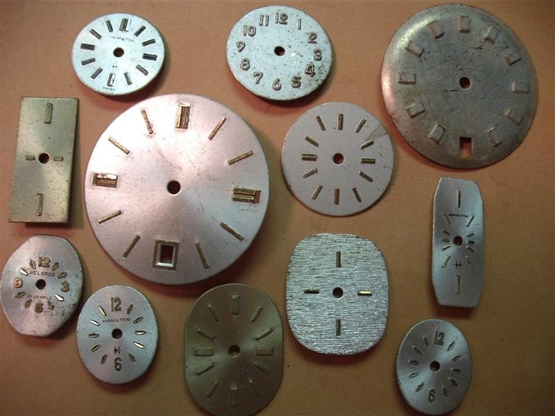 Vintage Watch Dials Faces - Lot of 12 - About Face