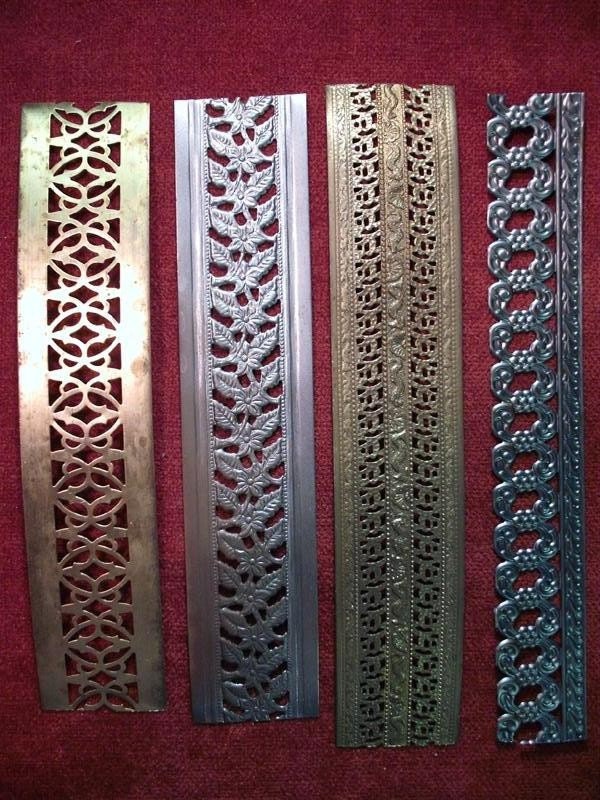Brass and Steel Filigree Banding Strips Sample Pak by EKSupplies