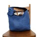 HOBO PURSE Cross Body Bag Vegan Purse Bohemian Bag Designer Handbag Shoulder Bag Boho Bag Long Strap Blue Bag