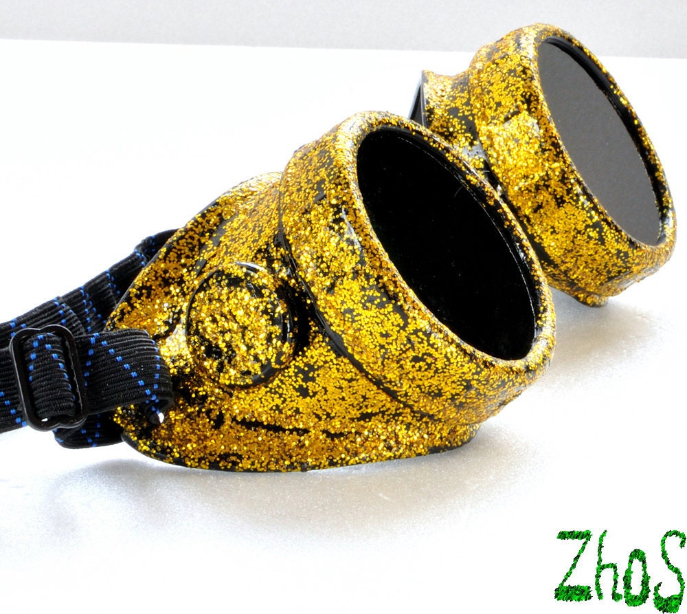 Steampunk Cyber Goggles Glasses Cosplay Anime Larp Rave