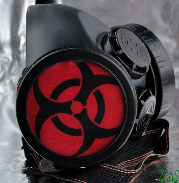 Cyber Mask Cyber Goth Respirator Black Gas Mask by olnat31sun