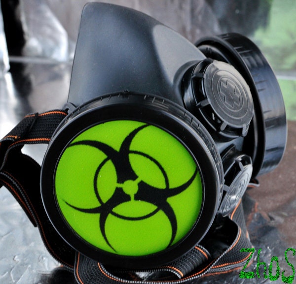 Cyber Mask Cyber Goth Respirator Black Gas Mask BIOHAZARD