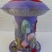 Extra Large Mushroom / Toadstool Pincushion on Lilac