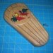 Vintage 1950's Wooden Wall Mount Knife Holder With Roosters Deco-Treasury Item
