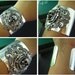 2 INCH Vintage sterling silver plated brass ornate sturdy filigree skull cameo gothic cuff/bangle B518