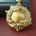 Dragon locket---Vintage brass mythological fantasy locket necklace,