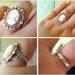 Kolias-- Victorian style vintage cameo antique silver brass adjustable ring-everyday-dainty
