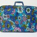 1960s MOD Luggage - Colorful Floral Print on a Vintage Bantam Suitcase