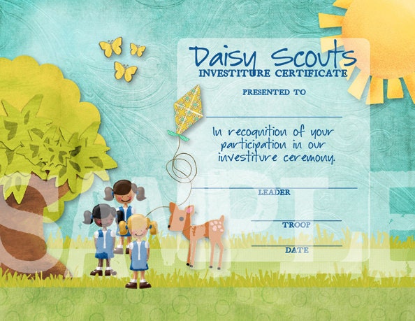 free printable brownie girl scout certificates