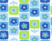 NEW Fabric Finders Cotton Twill Blue Floral