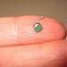 Pair of Nose Studs in Sterling Silver Genuine 4mm Stones of Chrysoprase and Amethyst