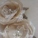 Lace wedding hairpiece accessories, Burlap Wedding, Bridal hair flower, vintage rustic, Ivory Beige Nude Cream, set 2 Double, bridesmaids