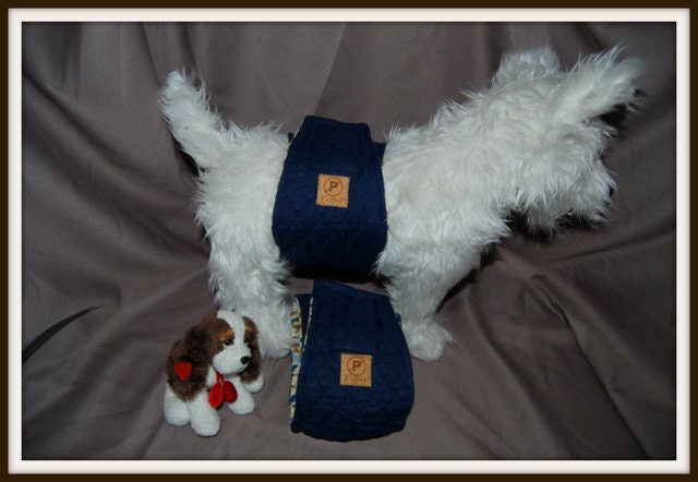 Clearance Priced. Fur Budy Products No Pee Belly Band Diaper for Boys 5" Wide, 17 -19" waist