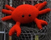 Woolie Crab Hand Crocheted Plush