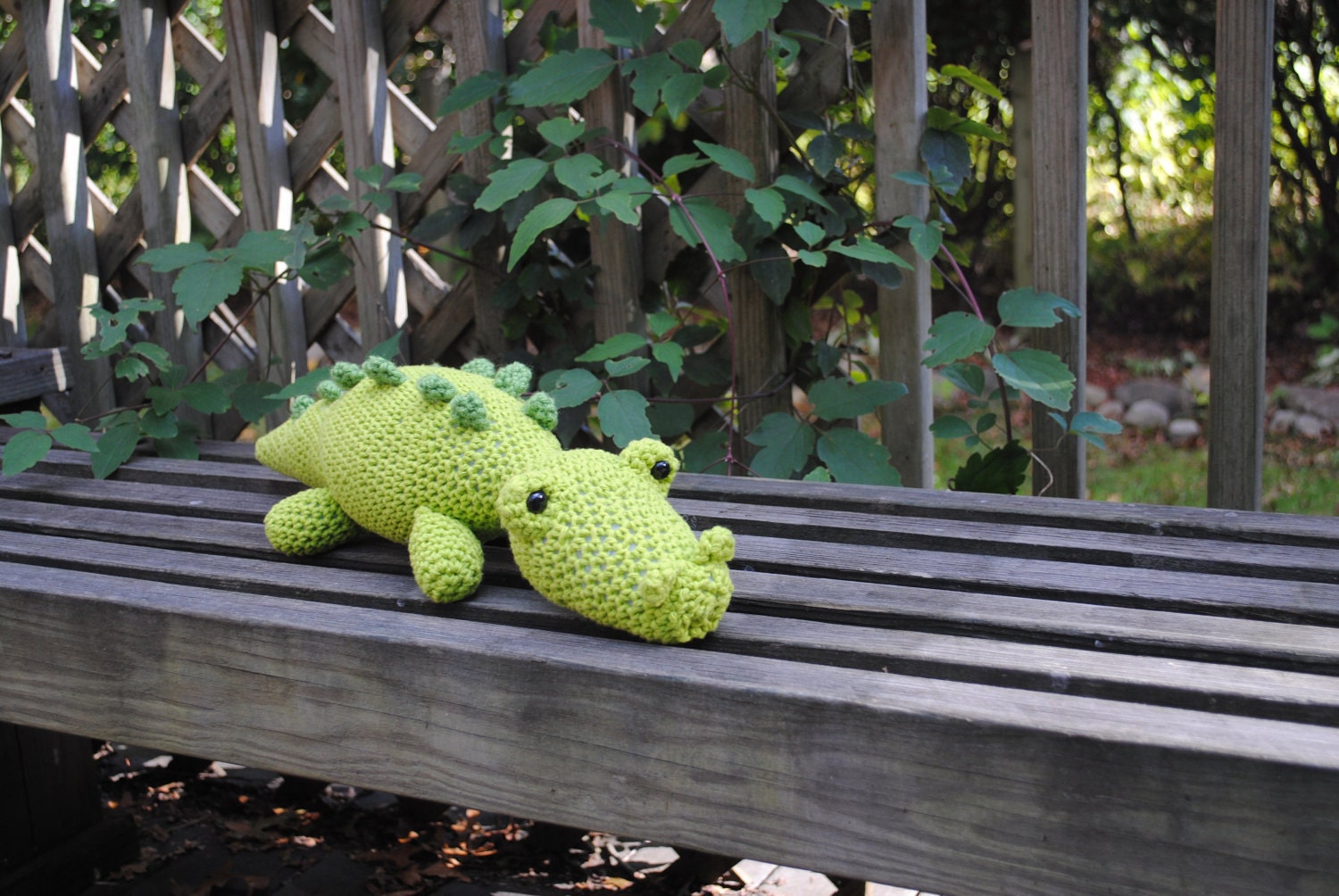 Woolie Alligator Hand Crocheted Plush - Large