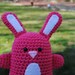 Woolie Bunny Hand Crocheted Plush - Magenta