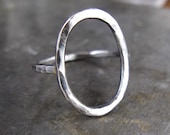SAMPLE SALE - Recycled Oxidized Sterling Silver Organic Form Ring