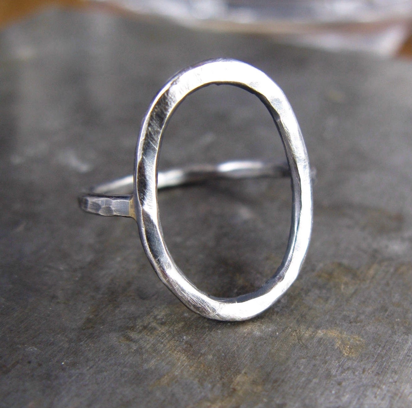 SAMPLE SALE - Recycled Oxidized Sterling Silver Organic Form Ring