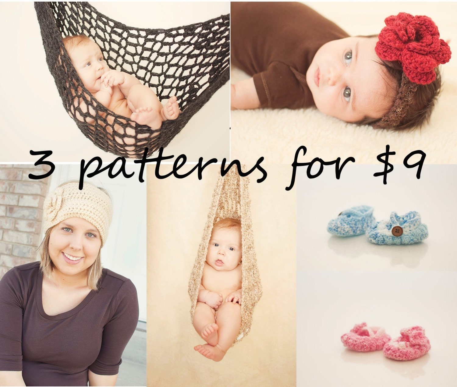 3 patterns for 9 dollars (crochet)