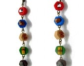 Settlers of Catan Gift -- Long Resource Earrings