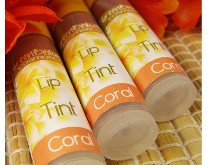 Tinted lip balm, Coral