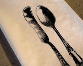 B. Poetic Spoon and Knife Flour Sack Towel