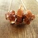 Morrocan Aragonite Necklace. Raw Stone Necklace. Organic Crystals on Solid Copper. Breathtaking. amber orange rust